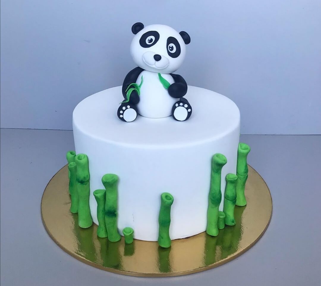 Торт "Панда и бамбук" 