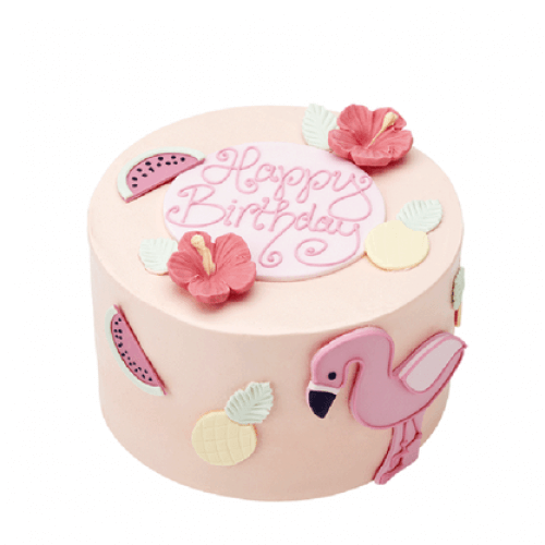 Торт Розовый фламинго